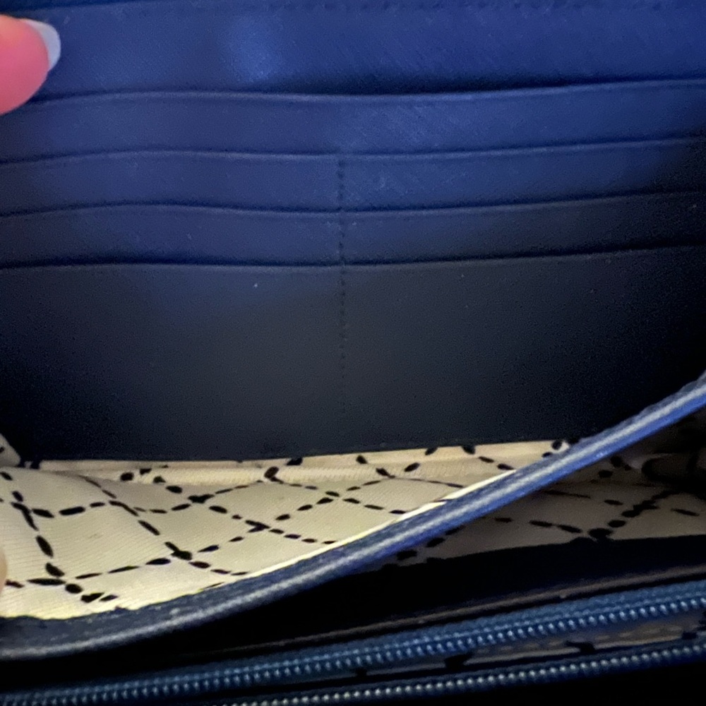 Kate Spade Navy Blue Wallet with Gold Accent - Picture 6 of 16
